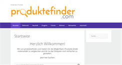 Desktop Screenshot of produktefinder.com