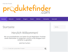 Tablet Screenshot of produktefinder.com